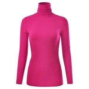 NEW! EIMIN Women's Long Sleeve Turtleneck Lightweight Pullover Slim